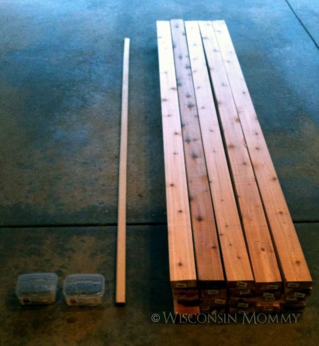 supplies needed to build raised garden bed - boards, hardware