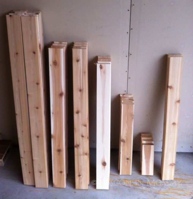 different sized boards to build raised garden bed