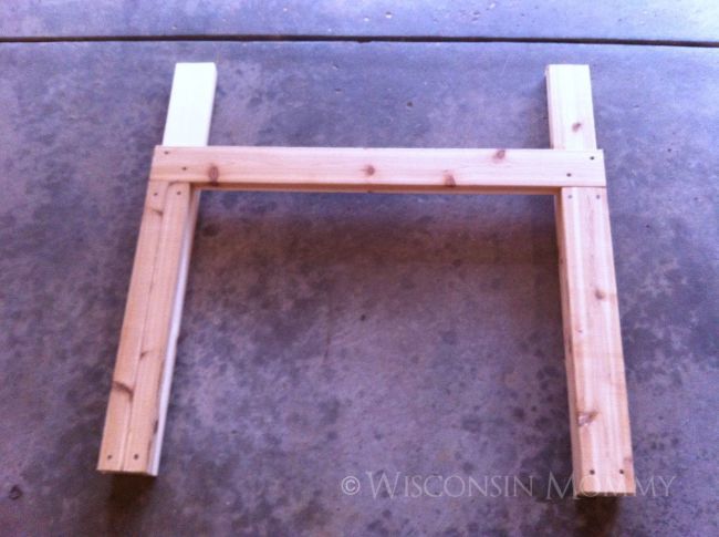 boards nailed together to make an h