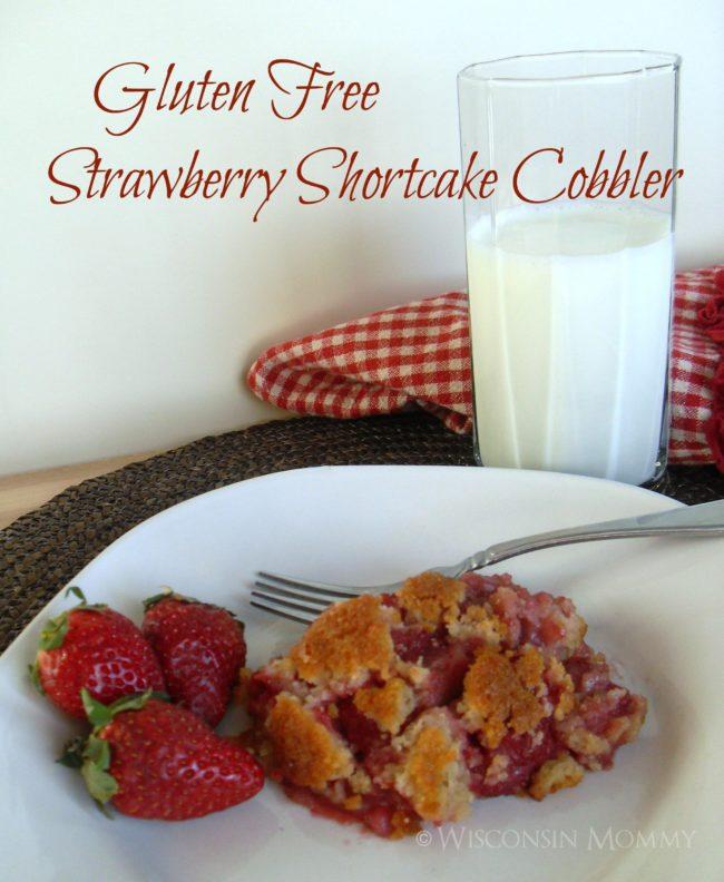Gluten Free Strawberry Shortcake Cobbler
