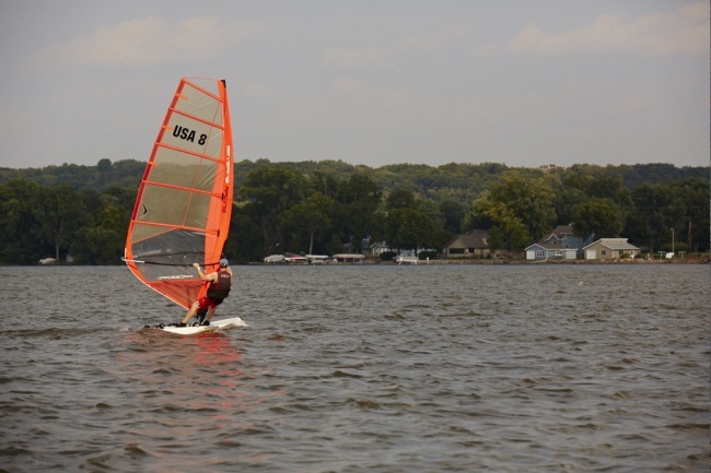 Windsailing on Lake Winnebago