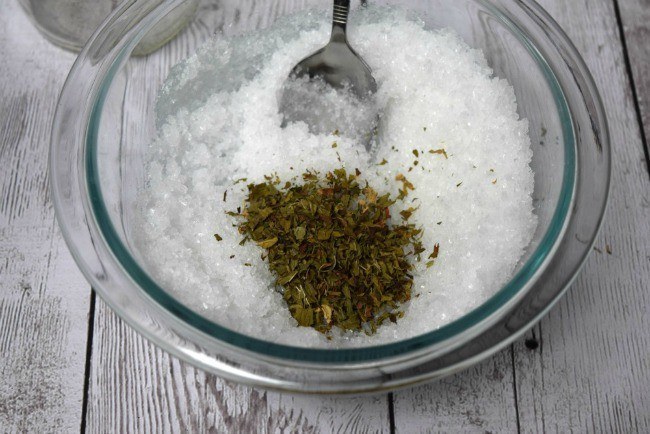 mint sugar scrub DIY instructions
