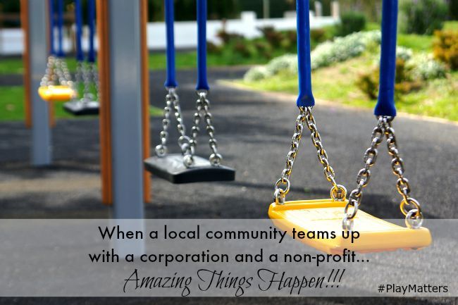 When a local community teams up with a corporation and a non-profit, amazing things happen!