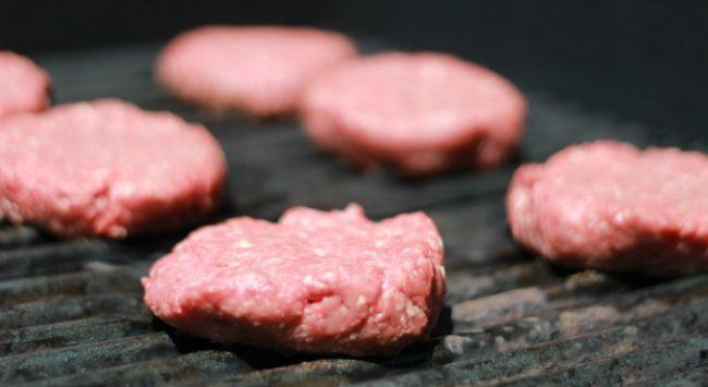 burgers on the grill