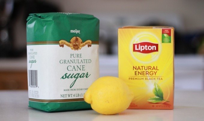 lemon sweet tea granita ingredients