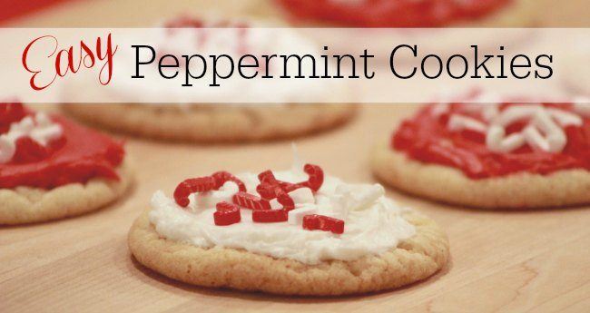 Easy to make peppermint cookies.