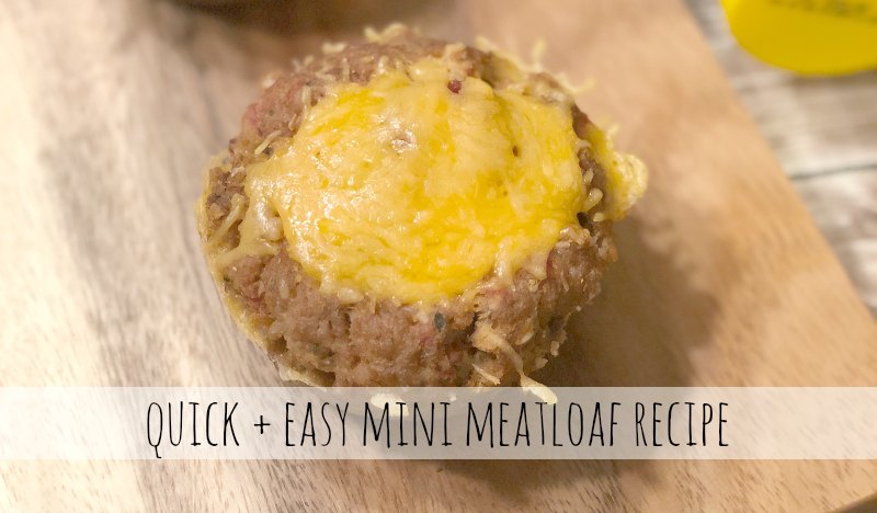 Quick and easy mini meatloaf recipe.