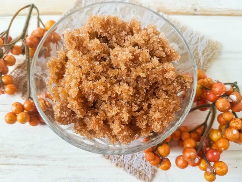 pumpkin spice brown sugar scrub