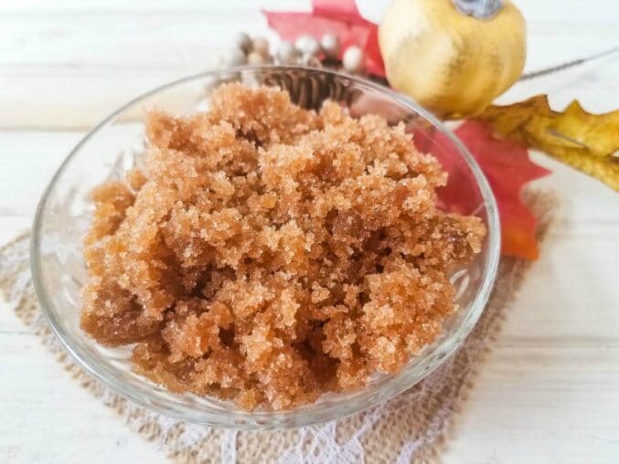 make your own pumpkin spice brown sugar scrub
