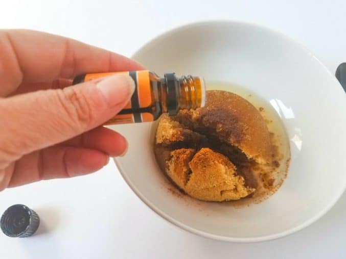DIY pumpkin sugar scrub