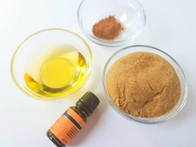 supplies needed to make pumpkin spice sugar scrub
