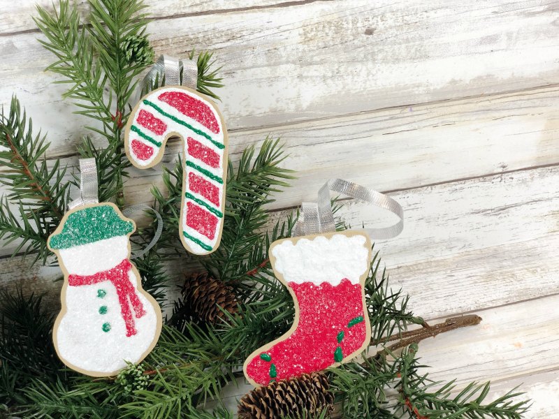 finished foam christmas cookie ornaments