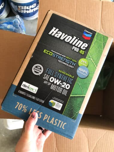 box of havoline oil