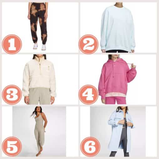 grid of six gift ideas for women