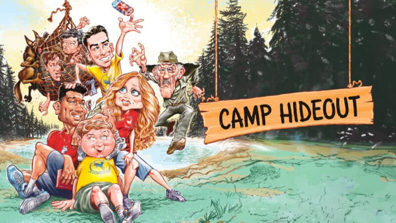 cartoon version of camp hideout movie poster